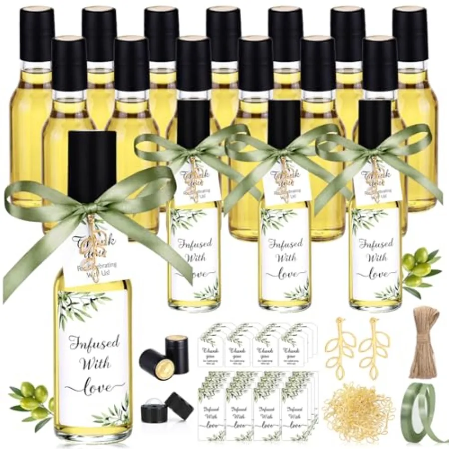24 Set 5 oz Homemade Olive Oil Bottles with Tags Leaf Decorations Glass Bottles with Leak Proof Screw Cap Funnel Clear Bottle f
24 Set 5 oz Homemade Olive Oil Bottles with Tags Leaf Decorations Glass Bottles with Leak Proof Screw Cap Funnel Clear Bottle f