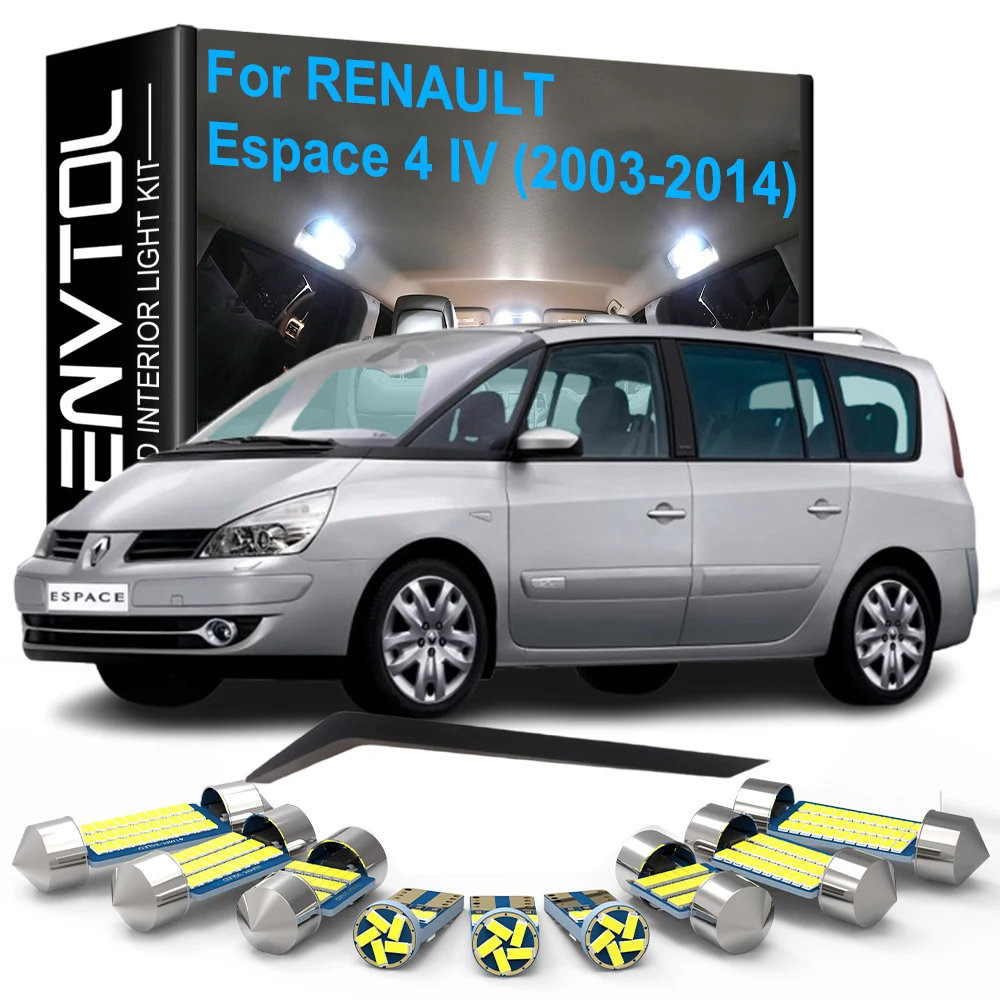 Светодиодная подсветка салона Canbus для Renault Espace 4 IV 2003-2014: потолочная, для зеркала, багажника, ящика для рук, подсветка ног, дверей, номерного знака
Светодиодная подсветка салона Canbus для Renault Espace 4 IV 2003-2014: потолочная, для зеркала, багажника, ящика для рук, подсветка ног, дверей, номерного знака