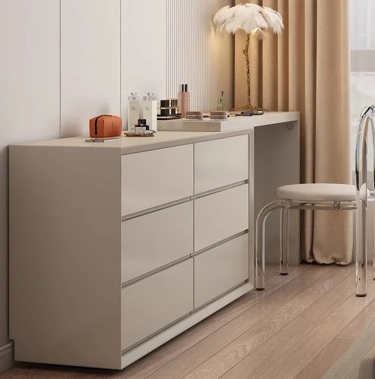 modern simple solid wood bedroom bed end cabinet cream wind makeup table one combination dresser desk
modern simple solid wood bedroom bed end cabinet cream wind makeup table one combination dresser desk