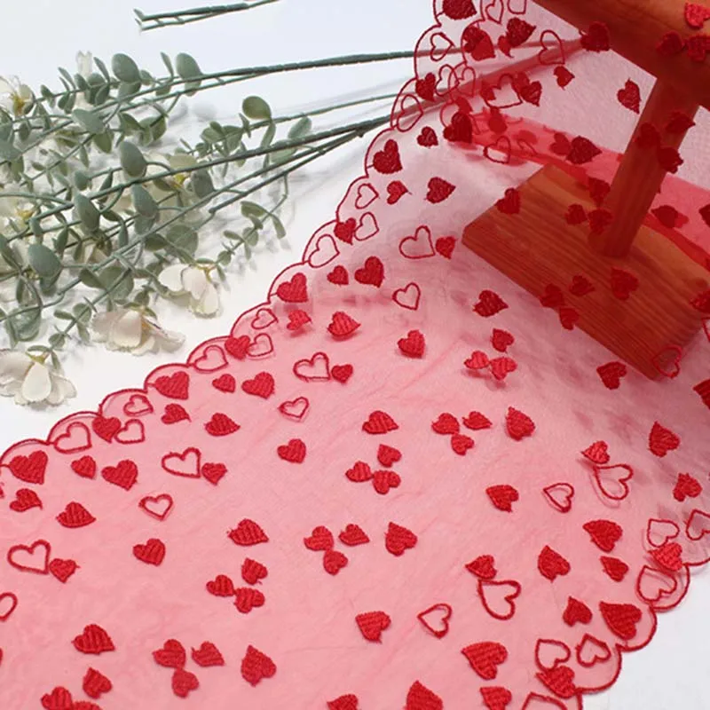 43 ярда тюлевой кружевной тесьмы с вышивкой в виде сердечек, мягкая сетчатая ткань для нижнего белья, одежды, бюстгальтеров, платьев, шитья, рукоделия
43 ярда тюлевой кружевной тесьмы с вышивкой в виде сердечек, мягкая сетчатая ткань для нижнего белья, одежды, бюстгальтеров, платьев, шитья, рукоделия