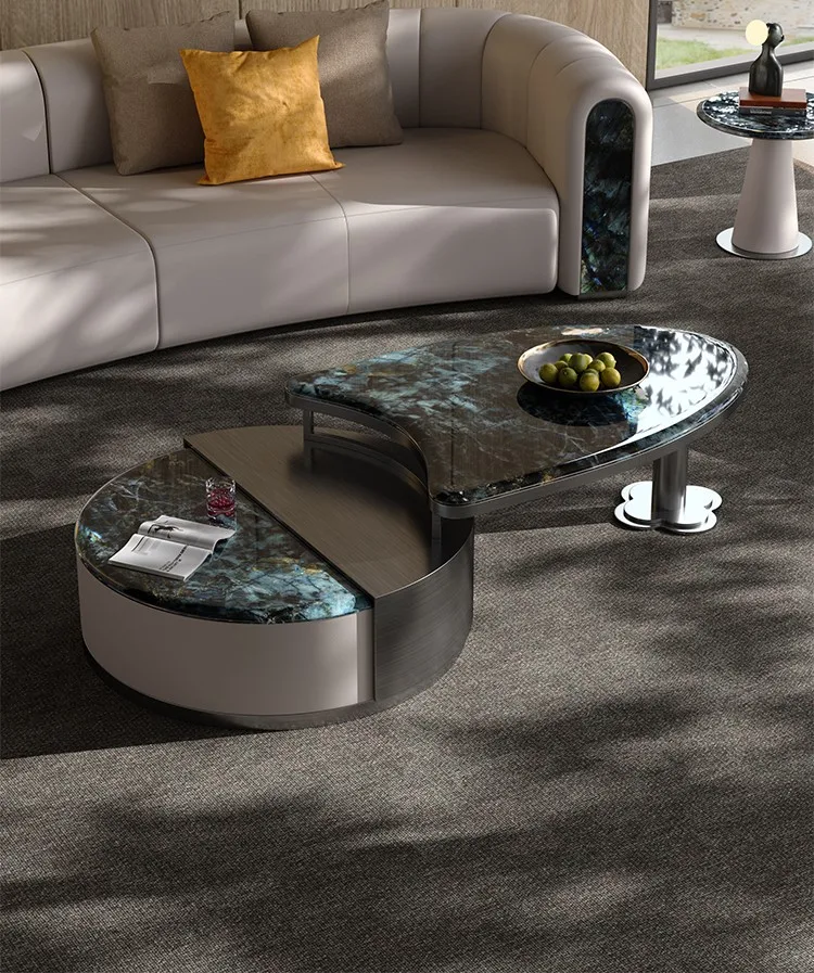 Italian natural marble luxury stone minimalist multi-function retractable rock table
Italian natural marble luxury stone minimalist multi-function retractable rock table