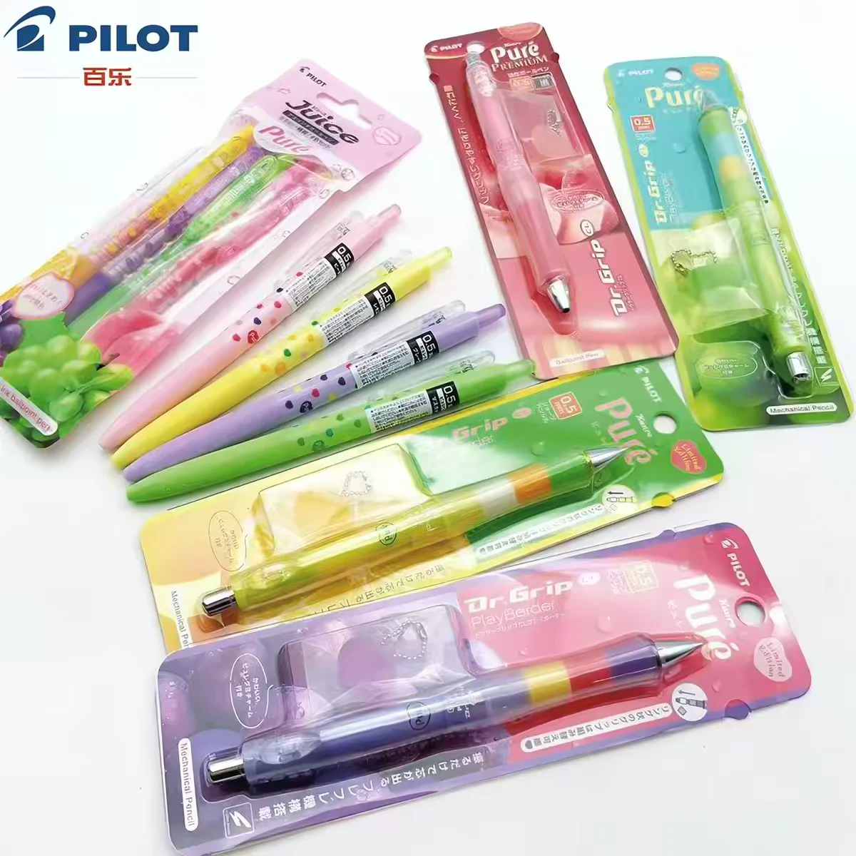 Новая модель механического карандаша Pilot Pure Juice Gummy Dr Grip, гелевая ручка Juice, шариковая ручка 0.5 мм, лимитированная серия, японские канцелярские товары
Новая модель механического карандаша Pilot Pure Juice Gummy Dr Grip, гелевая ручка Juice, шариковая ручка 0.5 мм, лимитированная серия, японские канцелярские товары