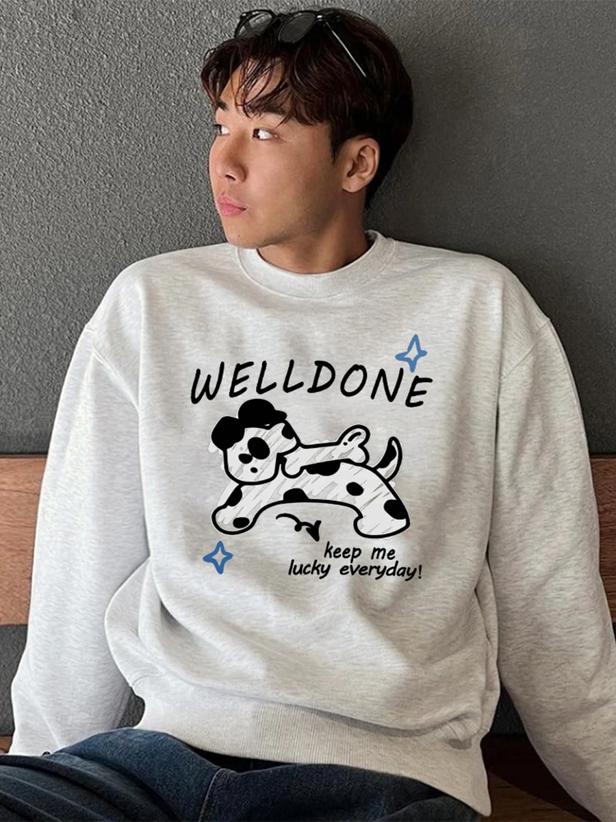 Loose Fit Pure Cotton round Ne Sweatirt Men's ay Bla ex Autumn Winter Warmth Couple's American Trendy Brand Stree...
Loose Fit Pure Cotton round Ne Sweatirt Men's ay Bla ex Autumn Winter Warmth Couple's American Trendy Brand Stree...