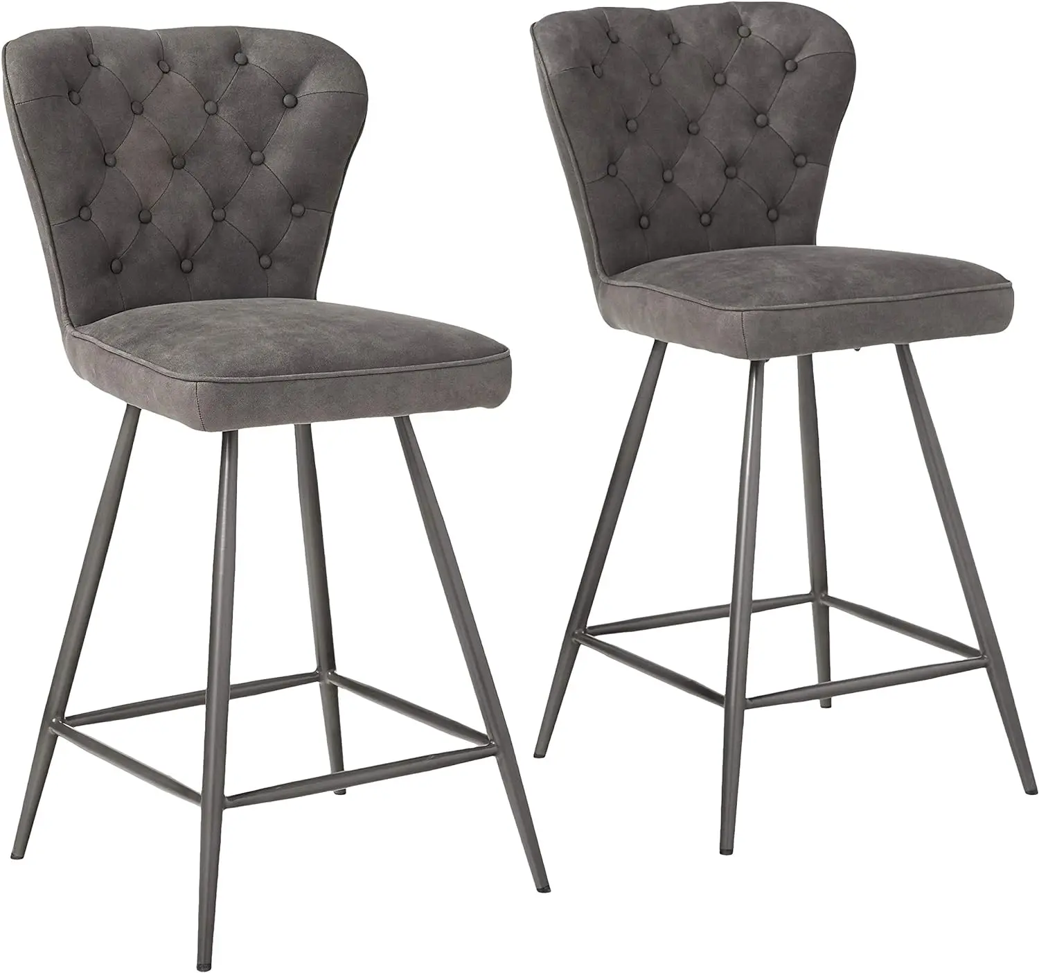 Safavieh American Homes Collection Ashby Modern Tufted Grey and Black Swivel 26-inch Counter Stool
Safavieh American Homes Collection Ashby Modern Tufted Grey and Black Swivel 26-inch Counter Stool