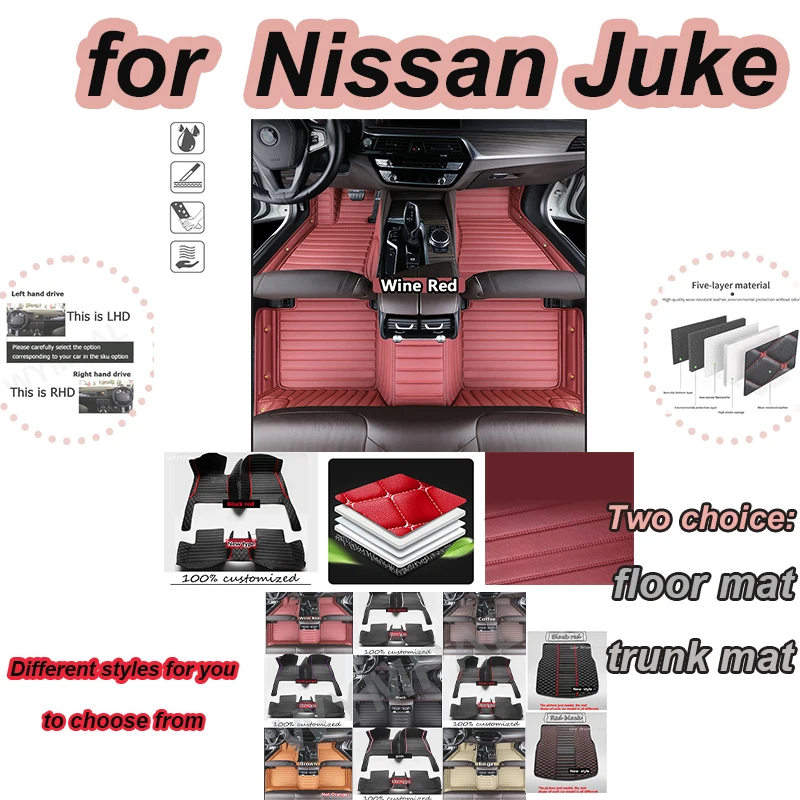 LUXURY Car Floor Mat For Nissan Juke F15 2013~2016 Anti-dirt Pad Mat Waterproof Floor Mat
LUXURY Car Floor Mat For Nissan Juke F15 2013~2016 Anti-dirt Pad Mat Waterproof Floor Mat