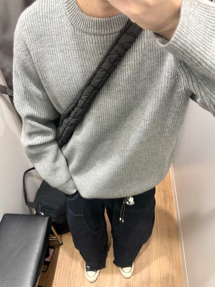 Мужской зимний свитер Cleanfit из американской шерсти: мягкий, повседневный, премиум-класса, с круглым вырезом, вязаный, базовый слой
Мужской зимний свитер Cleanfit из американской шерсти: мягкий, повседневный, премиум-класса, с круглым вырезом, вязаный, базовый слой