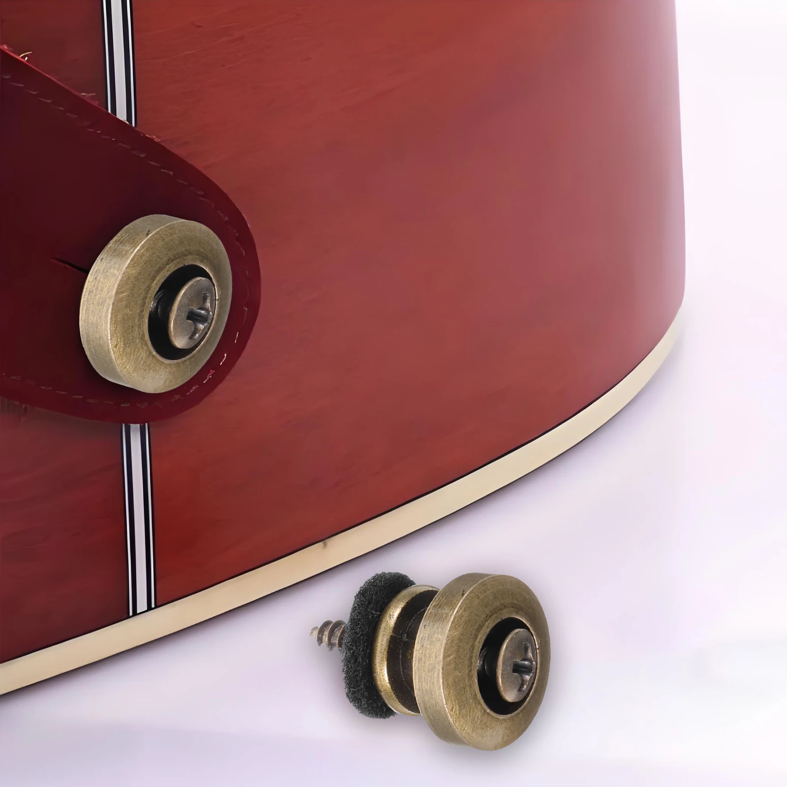 2 Pc Guitar Strap Lock Installation Button Replacement Acoustic Locks Metal Bronze Screw
2 Pc Guitar Strap Lock Installation Button Replacement Acoustic Locks Metal Bronze Screw