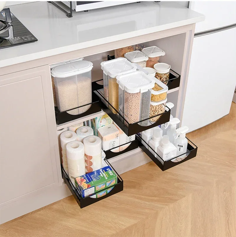 Drawer Slide Pull Basket Single Layer Rail Kitchen Cabinet Storage Ahelf Household Cabinet Rack 401*302*115MM/401*227*85MM
Drawer Slide Pull Basket Single Layer Rail Kitchen Cabinet Storage Ahelf Household Cabinet Rack 401*302*115MM/401*227*85MM