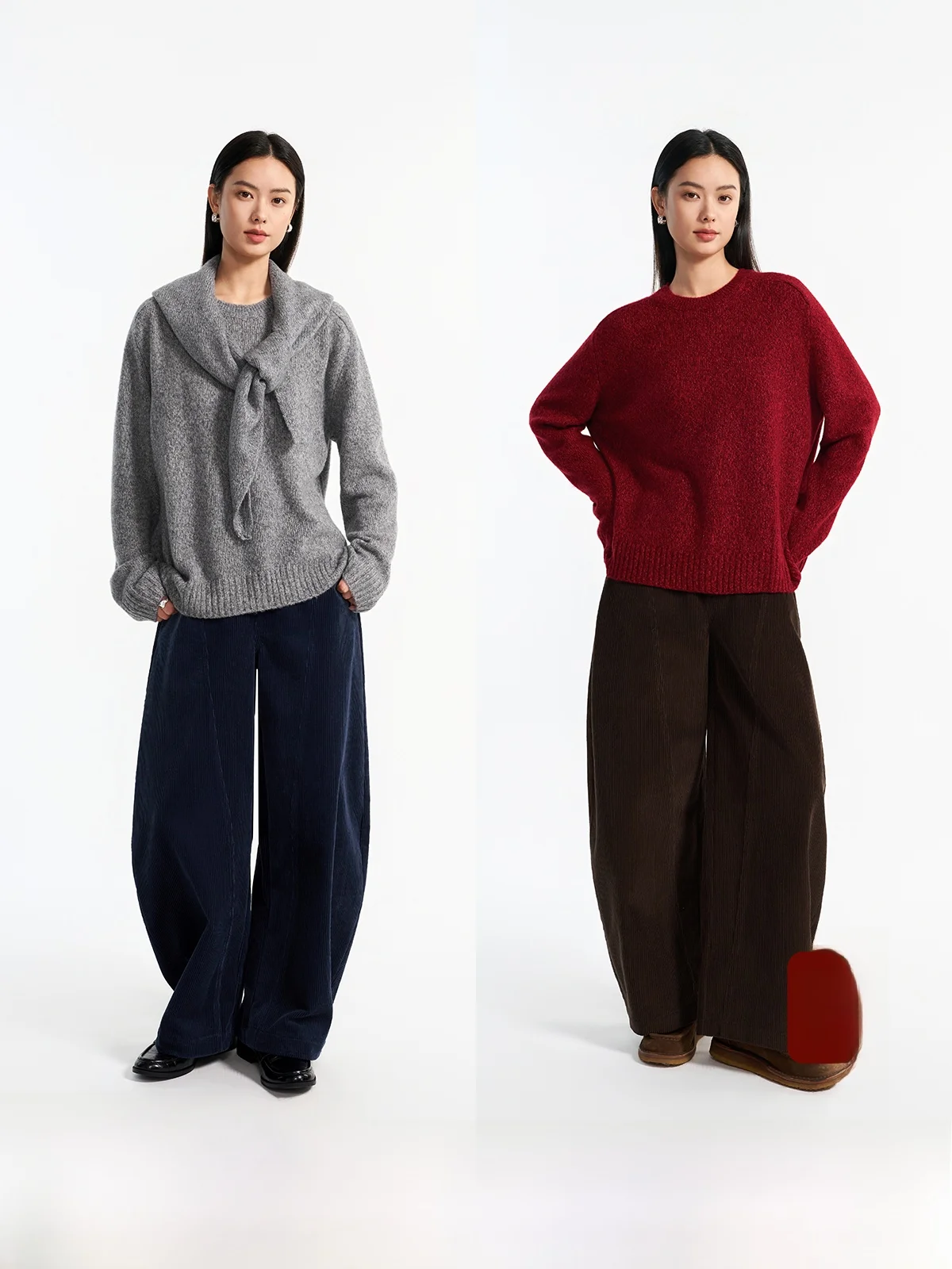 Soft Cozy round Neck Sweater Triangular Scarf Set Mixed Wool Silk Blend Loose Fit Long Sleeve Casual Style Women's Knitwear
Soft Cozy round Neck Sweater Triangular Scarf Set Mixed Wool Silk Blend Loose Fit Long Sleeve Casual Style Women's Knitwear