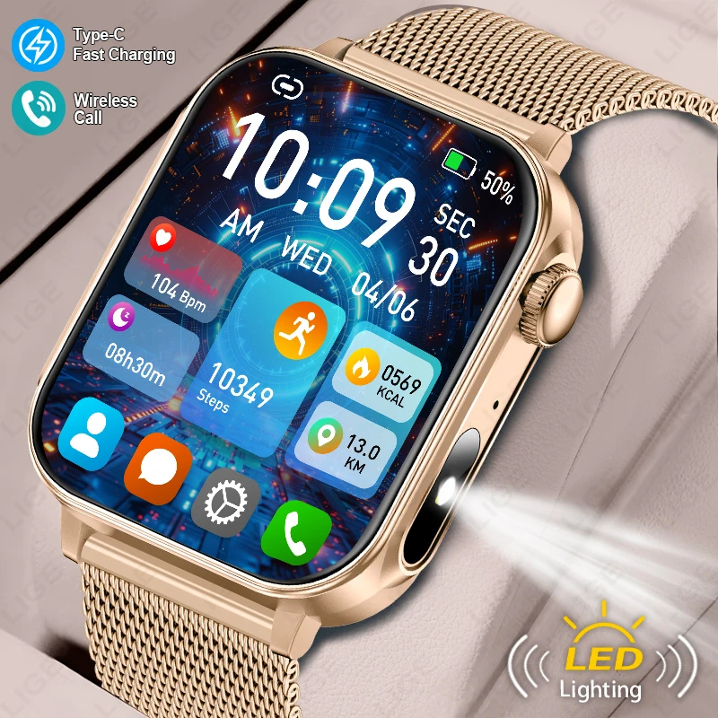 LIGE Новые 1,83-дюймовые умные часы с HD-экраном, Bluetooth-вызов, Type-C, часы с быстрой зарядкой, IP67, водонепроницаемые, спортивные, монитор здоровья, умные часы
LIGE Новые 1,83-дюймовые умные часы с HD-экраном, Bluetooth-вызов, Type-C, часы с быстрой зарядкой, IP67, водонепроницаемые, спортивные, монитор здоровья, умные часы