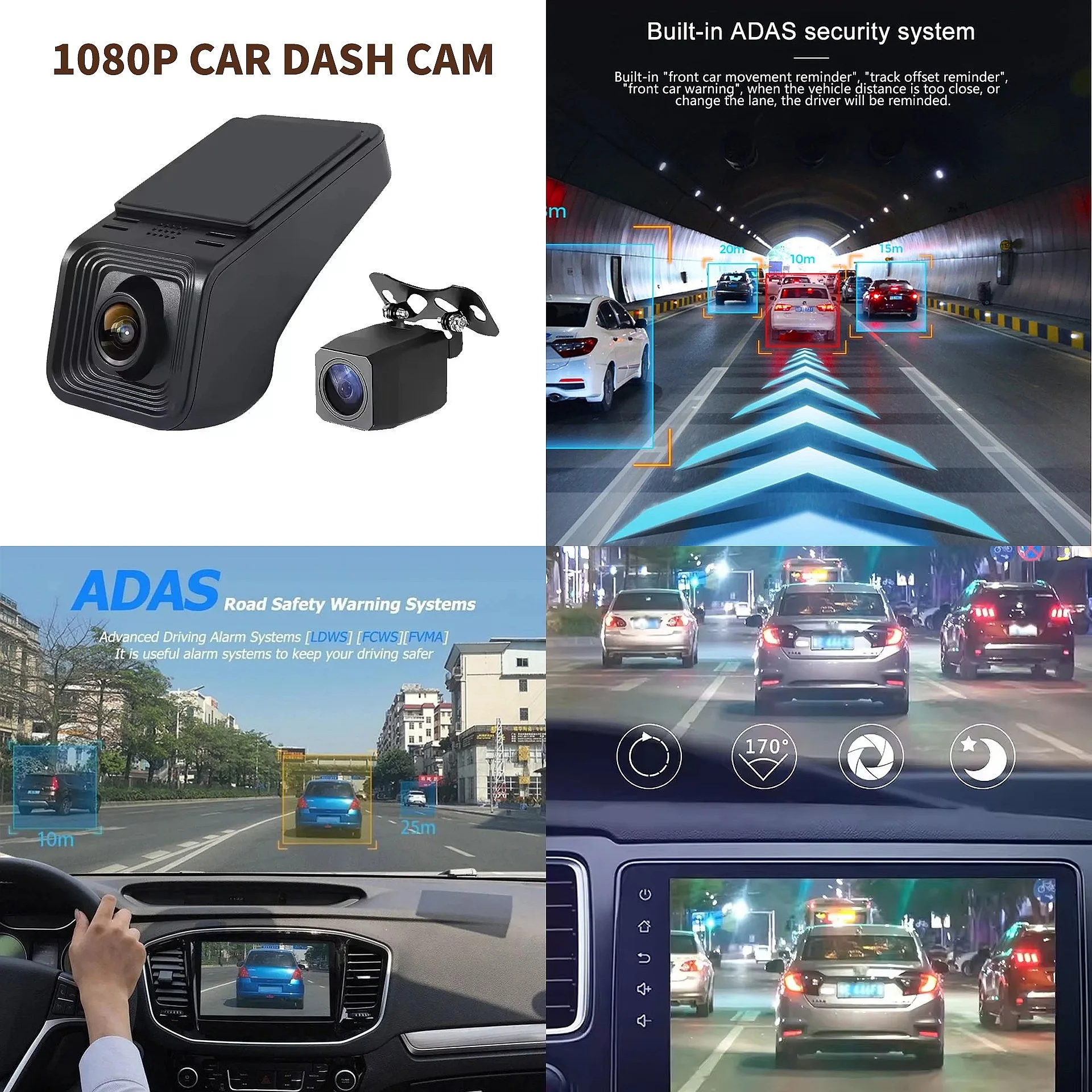 Cross-border Universal ADAS Hidden USB Car DVR Night Vision 1080P Dash Cam
Cross-border Universal ADAS Hidden USB Car DVR Night Vision 1080P Dash Cam