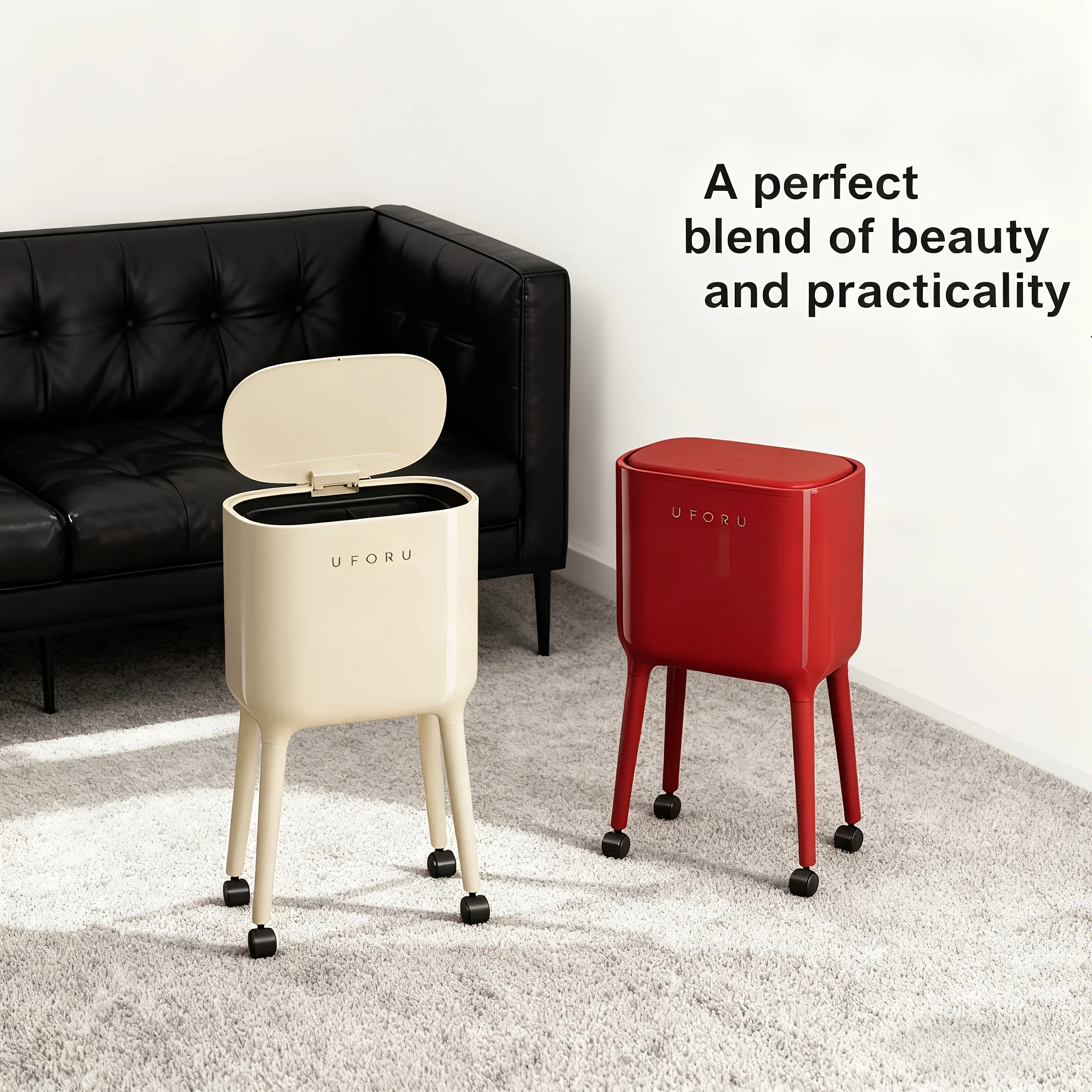 Компактное мусорное ведро на колесах. Прочный, легко моющийся и мобильный для небольших квартир, кухни, ванной комнаты, спальни.
Компактное мусорное ведро на колесах. Прочный, легко моющийся и мобильный для небольших квартир, кухни, ванной комнаты, спальни.