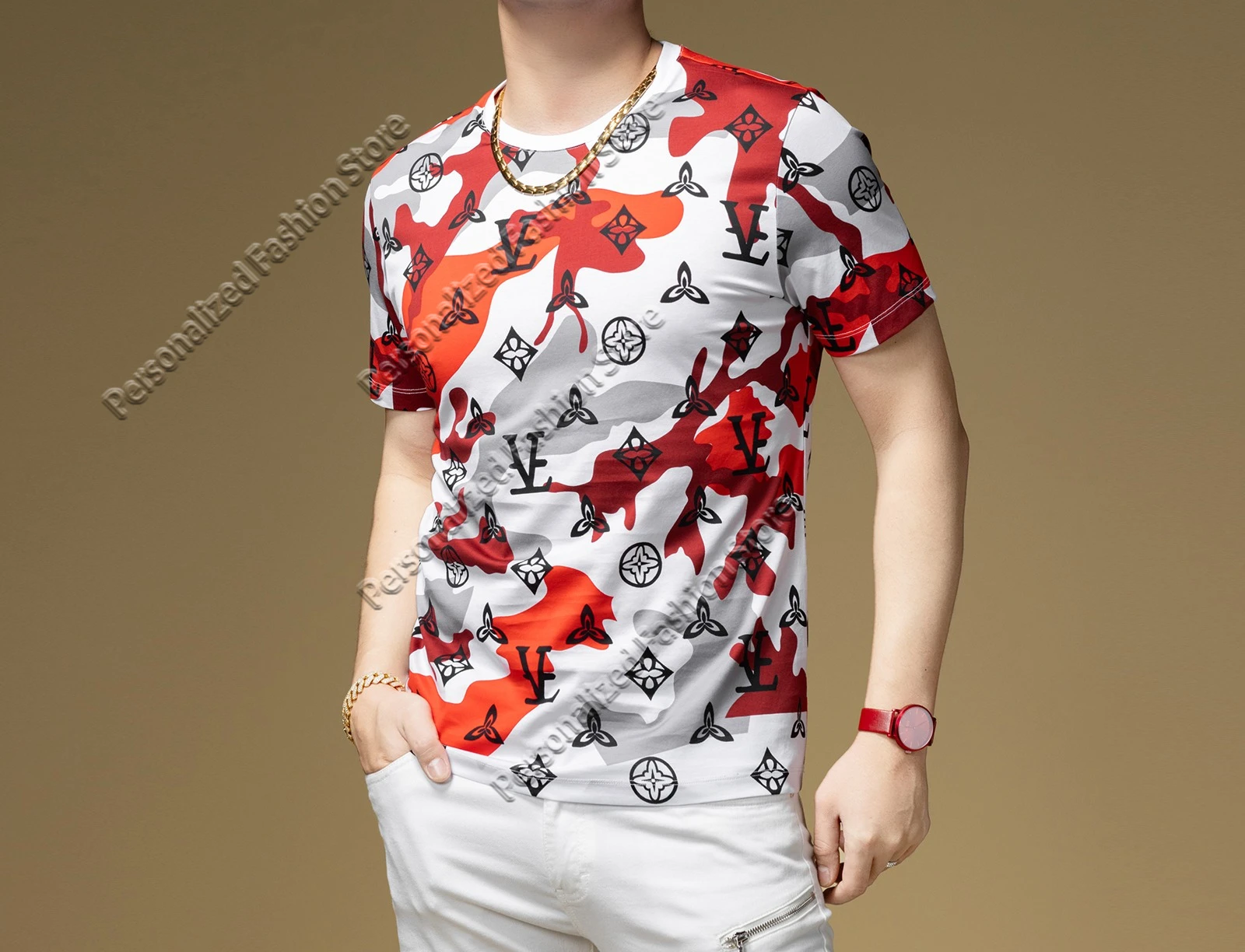 ZOUK European and American High Street Short-sleeved T-shirt Men's 2024 New Letter Printing Camouflage Trend Crew Motorcycle
ZOUK European and American High Street Short-sleeved T-shirt Men's 2024 New Letter Printing Camouflage Trend Crew Motorcycle