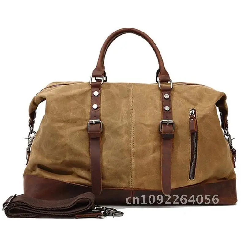 WaterProof Waxed Canvas Leather Men Travel Bag Hand Luggage Bag Carry Men tote Vintage On Weekend Bag Large Overnight big Duffle
WaterProof Waxed Canvas Leather Men Travel Bag Hand Luggage Bag Carry Men tote Vintage On Weekend Bag Large Overnight big Duffle