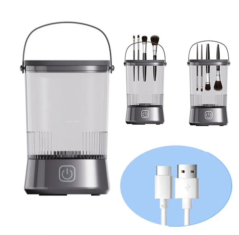 Электрическая машина для чистки кистей для макияжа, зарядка через USB, автоматическое вращающееся средство для чистки косметических кистей, сушилка, инструмент для всех кистей для макияжа
Электрическая машина для чистки кистей для макияжа, зарядка через USB, автоматическое вращающееся средство для чистки косметических кистей, сушилка, инструмент для всех кистей для макияжа