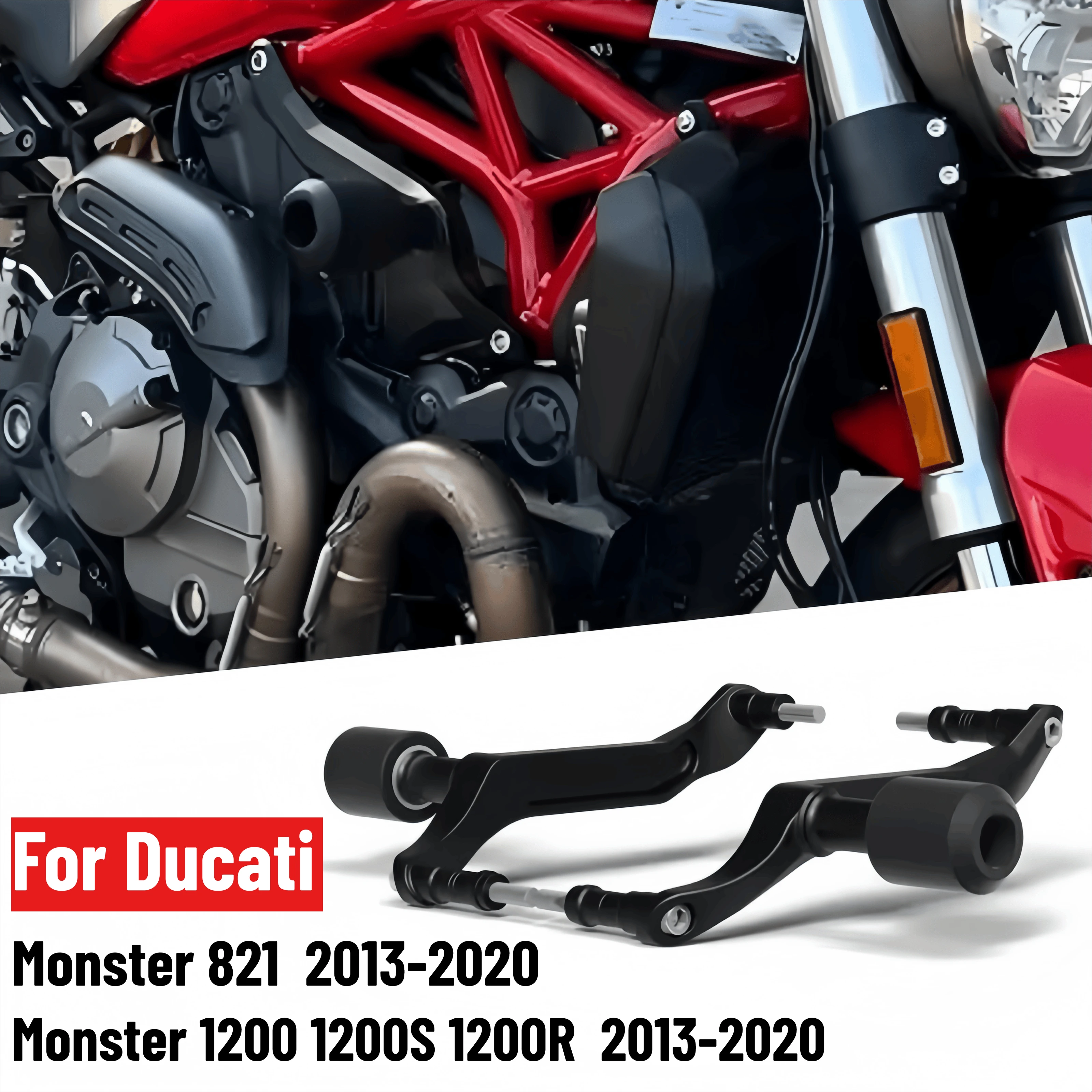 For Ducati Monster 821 Monster 1200 1200S 1200R 2013-2020 Motorcycle Engine Falling Protection Frame Sliders Crash Protector
For Ducati Monster 821 Monster 1200 1200S 1200R 2013-2020 Motorcycle Engine Falling Protection Frame Sliders Crash Protector