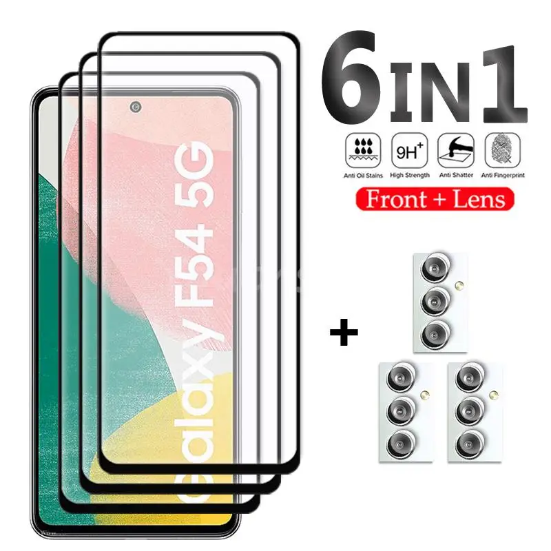 Для Samsung Galaxy F54 Защитная пленка для экрана стекло для Samsung F54 закаленное стекло полная клейкая пленка для объектива Galaxy F54
Для Samsung Galaxy F54 Защитная пленка для экрана стекло для Samsung F54 закаленное стекло полная клейкая пленка для объектива Galaxy F54