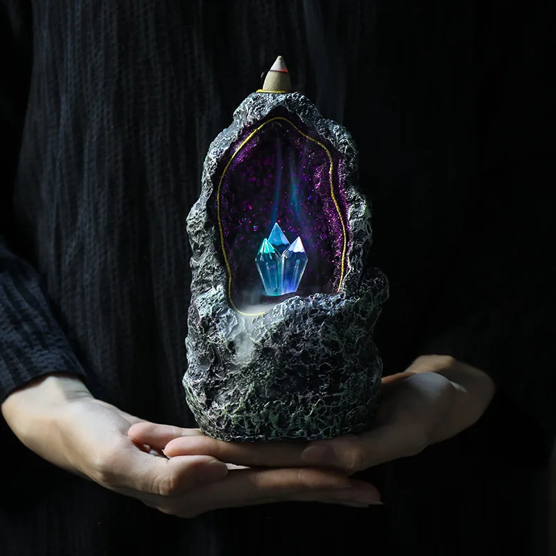 Crystal Cave Led Night Light Candle Holder Aesthetic Indoor Incense Backflow Decoration for Home Creative Ornaments Burners
Crystal Cave Led Night Light Candle Holder Aesthetic Indoor Incense Backflow Decoration for Home Creative Ornaments Burners