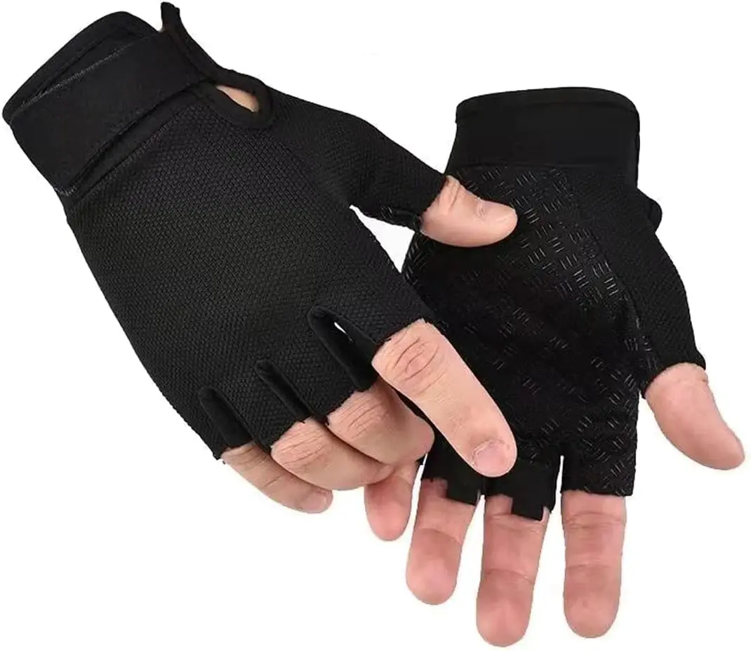 Fingerless Gloves - Tactical & Biking Gloves for Men & Women, Ideal for Airsoft, Fishing & Training
Fingerless Gloves - Tactical & Biking Gloves for Men & Women, Ideal for Airsoft, Fishing & Training
