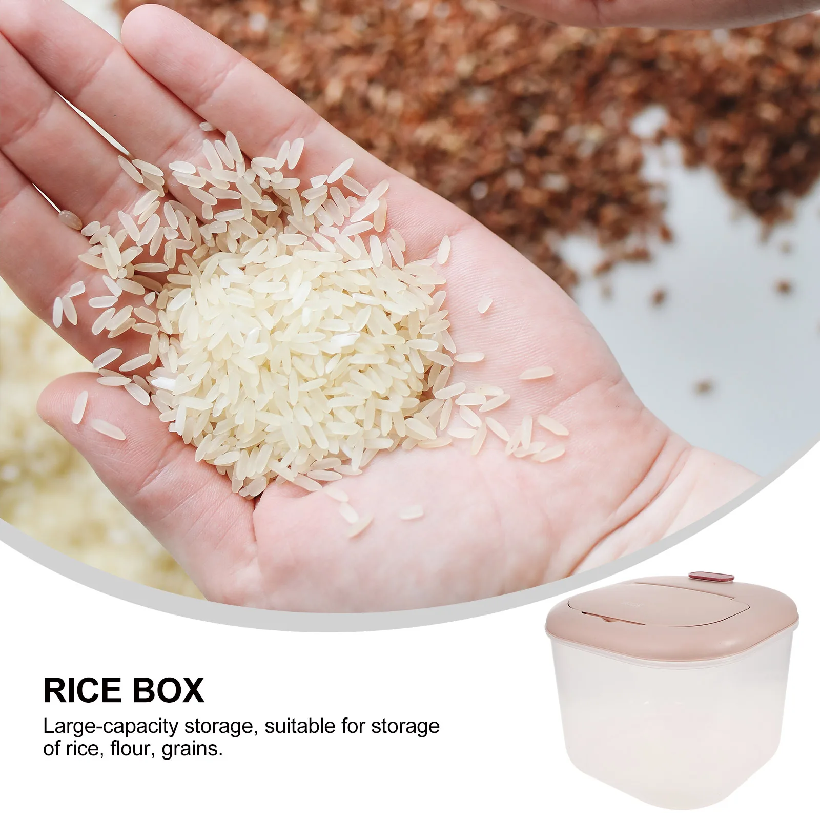 Sealed Rice Storage Box Airtight Containers PP Kitchen Food Pantry Large Capacity Grain Barrel Safe Storage Container Set 
Sealed Rice Storage Box Airtight Containers PP Kitchen Food Pantry Large Capacity Grain Barrel Safe Storage Container Set