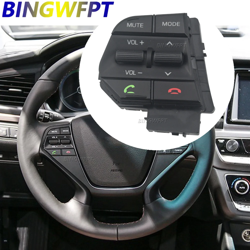 New Multifunctional Steering Wheel Button Volume Telephone Control Switch For Hyundai Sonata 9 2.4 2015 2016 2017
New Multifunctional Steering Wheel Button Volume Telephone Control Switch For Hyundai Sonata 9 2.4 2015 2016 2017
