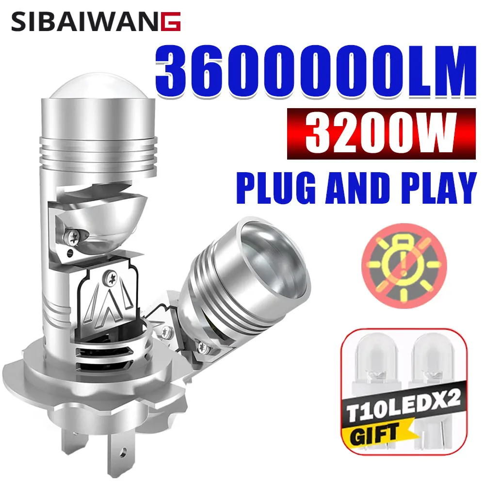 New H7 Led Projector Lens Car Headlight Bulbs Canbus h7 Led Light Bulbs Turbo Lamp Motorcycle Lights H7 Diode Bulb 1:1 Plug Play
New H7 Led Projector Lens Car Headlight Bulbs Canbus h7 Led Light Bulbs Turbo Lamp Motorcycle Lights H7 Diode Bulb 1:1 Plug Play