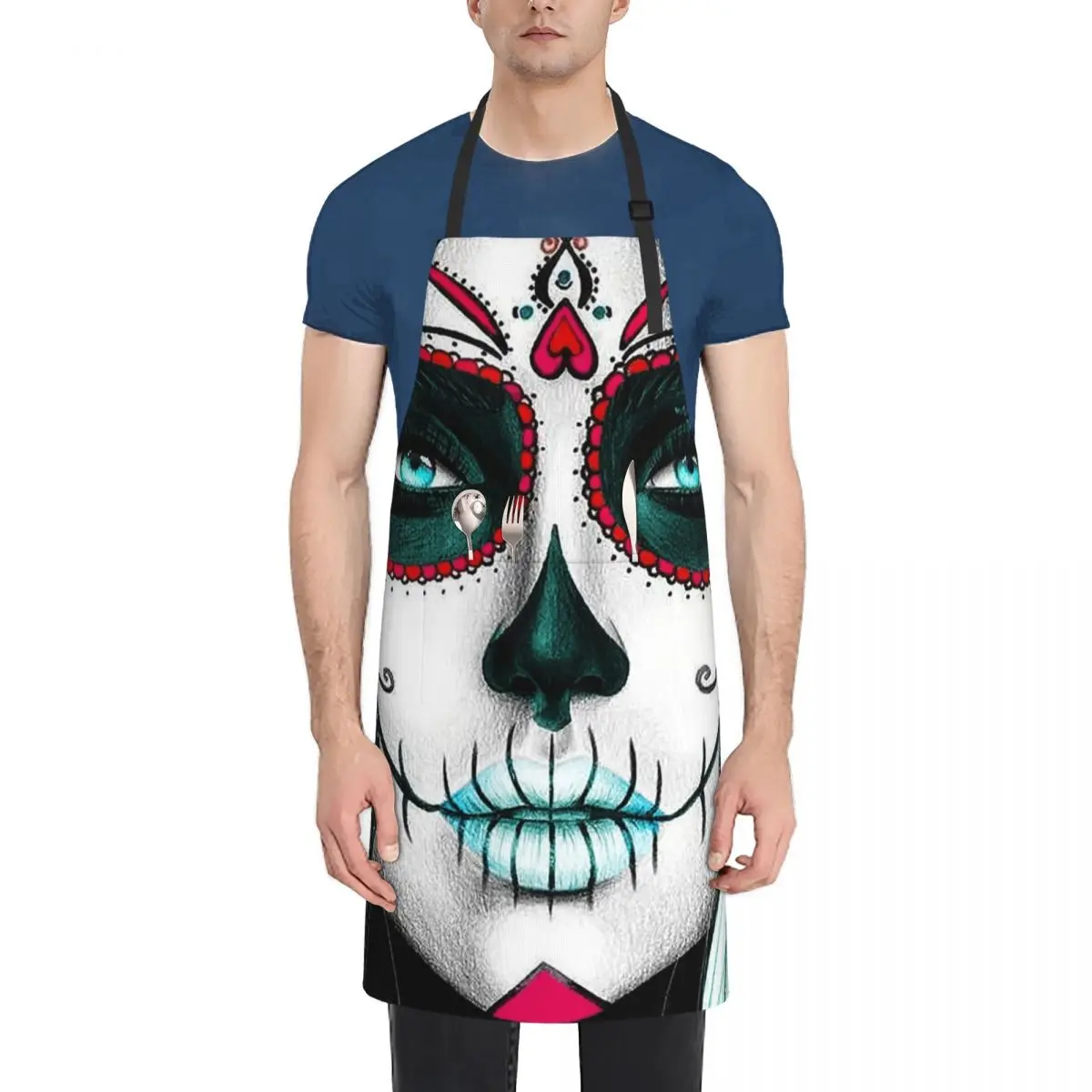 Sugar Skull Girl, Queen of the Dead Apron kitchen woman for home useful pieces Apron
Sugar Skull Girl, Queen of the Dead Apron kitchen woman for home useful pieces Apron