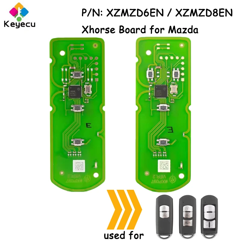 KEYECU Xhorse P/N: XZMZD6EN / XZMZD8EN Плата дистанционного управления печатной платой для Mazda Smart Remote Key Fob 2/3/4 кнопки
KEYECU Xhorse P/N: XZMZD6EN / XZMZD8EN Плата дистанционного управления печатной платой для Mazda Smart Remote Key Fob 2/3/4 кнопки
