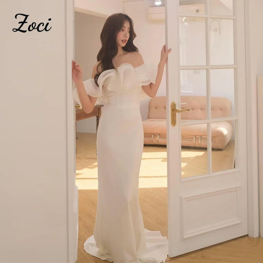 Zoci Off The Shoulder Ruffles Tiered Korea Wedding Dresses Customize Mermaid Elegant Photos Shoot Wedding Gowns 2026 Long Train
Zoci Off The Shoulder Ruffles Tiered Korea Wedding Dresses Customize Mermaid Elegant Photos Shoot Wedding Gowns 2026 Long Train