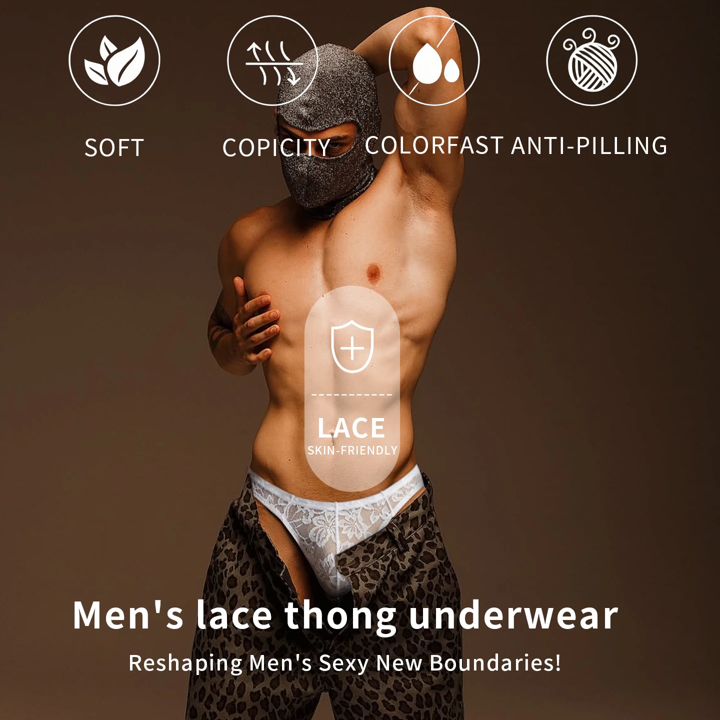 New Men Sexy Floral Lace Thong Ultra Thin See-through Mesh Briefs Low Waist Stretch Breathable Transparent T-back Underwear
New Men Sexy Floral Lace Thong Ultra Thin See-through Mesh Briefs Low Waist Stretch Breathable Transparent T-back Underwear