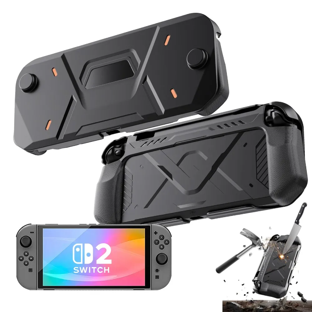 Protective Case for Nintendo Switch 2 2025 Ergonomic Non-slip Grip With Hard Front Cover Shock-Absorption Switch 2 Protector
Protective Case for Nintendo Switch 2 2025 Ergonomic Non-slip Grip With Hard Front Cover Shock-Absorption Switch 2 Protector