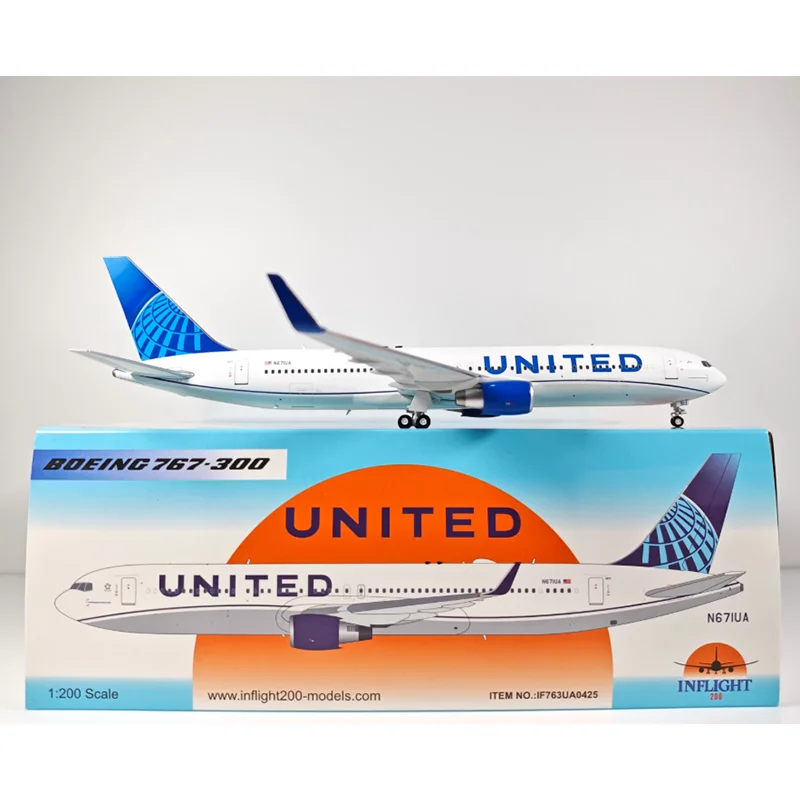 Inflight Diecast масштаб 1/200 United Airlines B767-300 N671UA модель самолета из сплава Коллекционный декоративный орнамент
Inflight Diecast масштаб 1/200 United Airlines B767-300 N671UA модель самолета из сплава Коллекционный декоративный орнамент