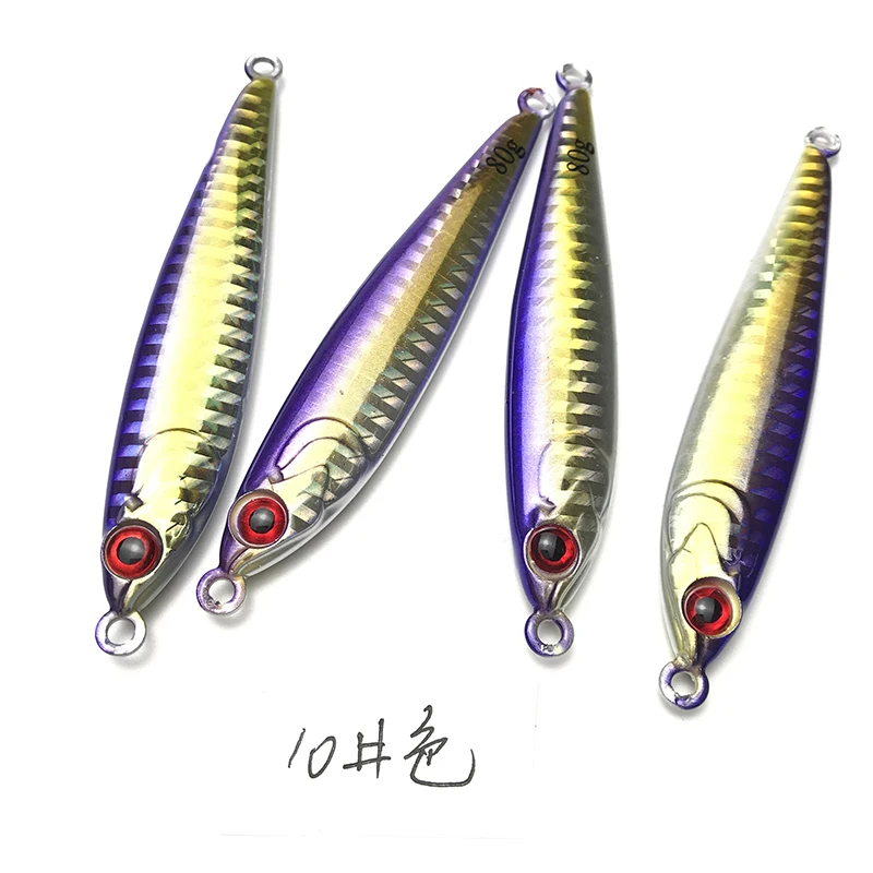 80g 95% Tungsten Jig Long Casting Metal Jig Slow Jigging Lure Saltwater Fishing Bait
80g 95% Tungsten Jig Long Casting Metal Jig Slow Jigging Lure Saltwater Fishing Bait