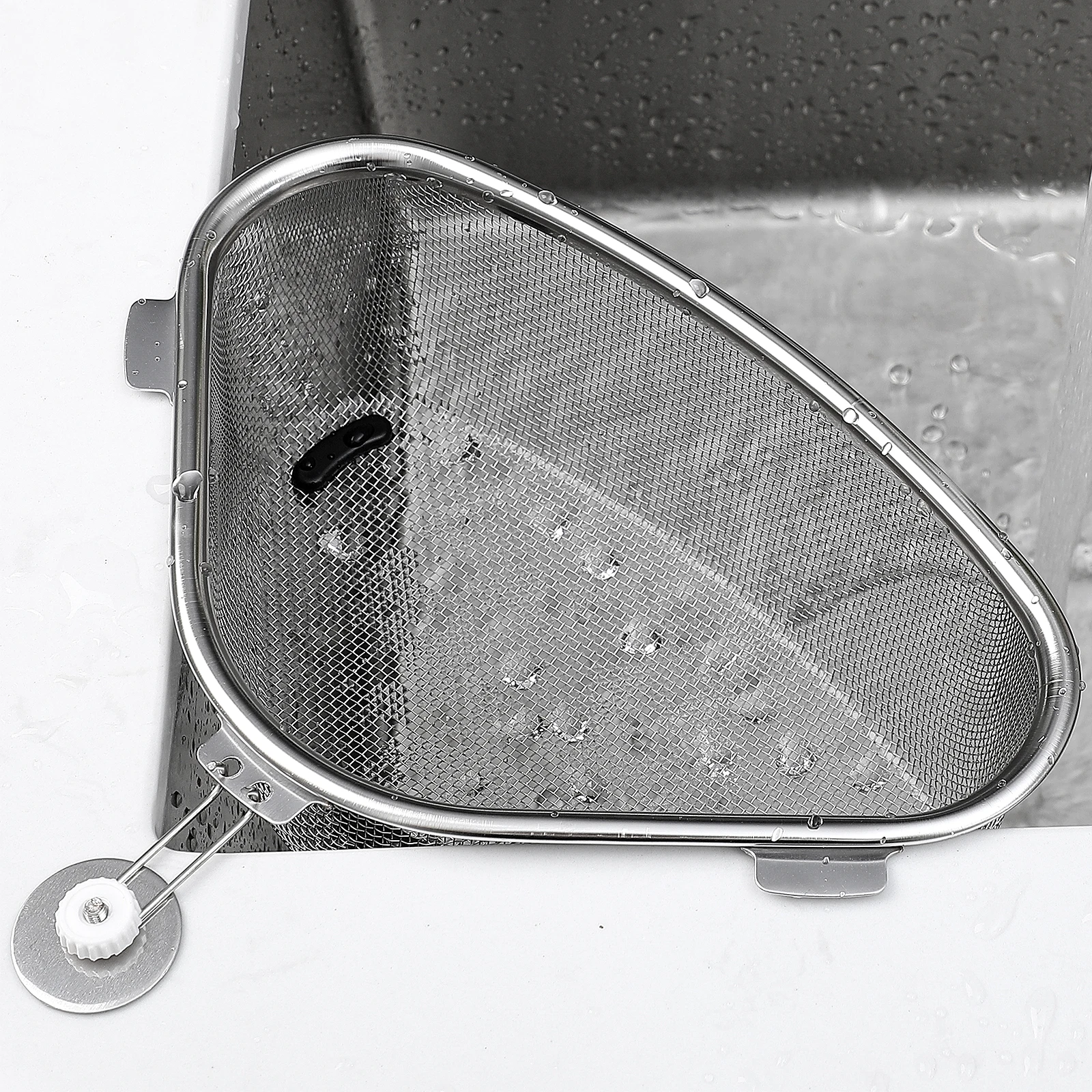 Stainless Steel Drain Basket Fine Mesh Strainer Kitchen Supplies Sink Drying Rack Triangle Corner Strainer Portable Easy Use
Stainless Steel Drain Basket Fine Mesh Strainer Kitchen Supplies Sink Drying Rack Triangle Corner Strainer Portable Easy Use