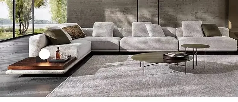 Light luxury modern horizon simple Italian minimalist sofa large apartment, cotton and linen fabric sofa
Light luxury modern horizon simple Italian minimalist sofa large apartment, cotton and linen fabric sofa