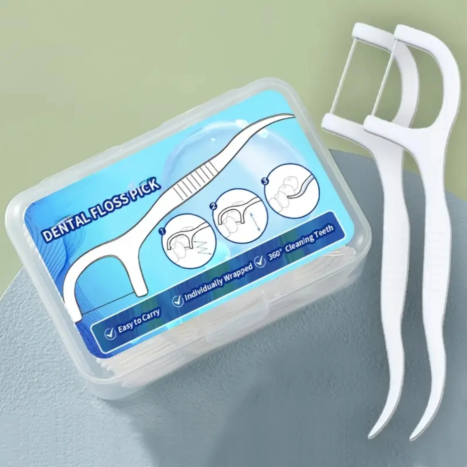 Clean and Convenient Complete Dental Floss Picks Set - 50pcs With Stylish Carrying Case - Oral Care Products for Effective Teeth
Clean and Convenient Complete Dental Floss Picks Set - 50pcs With Stylish Carrying Case - Oral Care Products for Effective Teeth