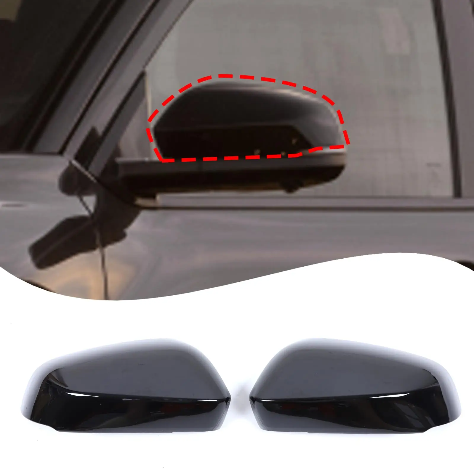 Piano Black Side Mirror Cover Trim For Toyota Tacoma 2024 2025 With Turn Signal Function
Piano Black Side Mirror Cover Trim For Toyota Tacoma 2024 2025 With Turn Signal Function
