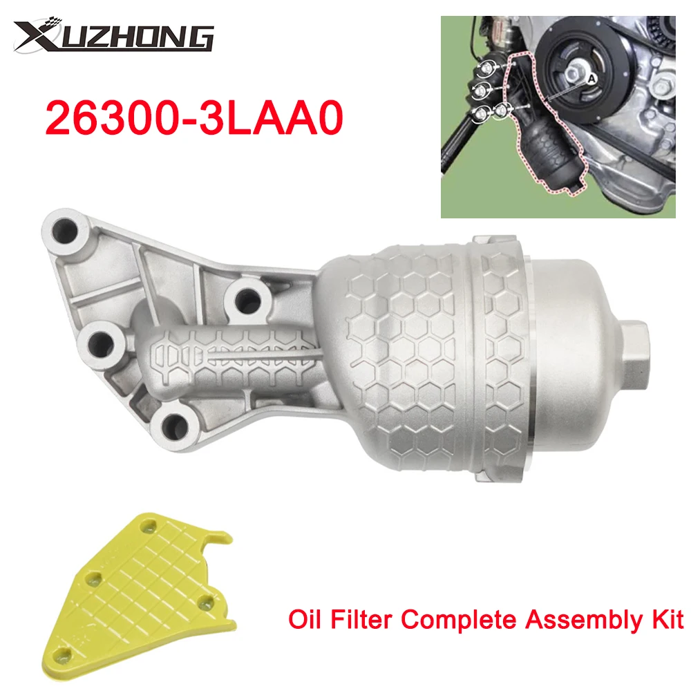 26300-3LAA0 Aluminum Oil Filter Complete Assembly Kit for Hyundai Palisade 2020-2024 Genesis G80 2017-2020
26300-3LAA0 Aluminum Oil Filter Complete Assembly Kit for Hyundai Palisade 2020-2024 Genesis G80 2017-2020