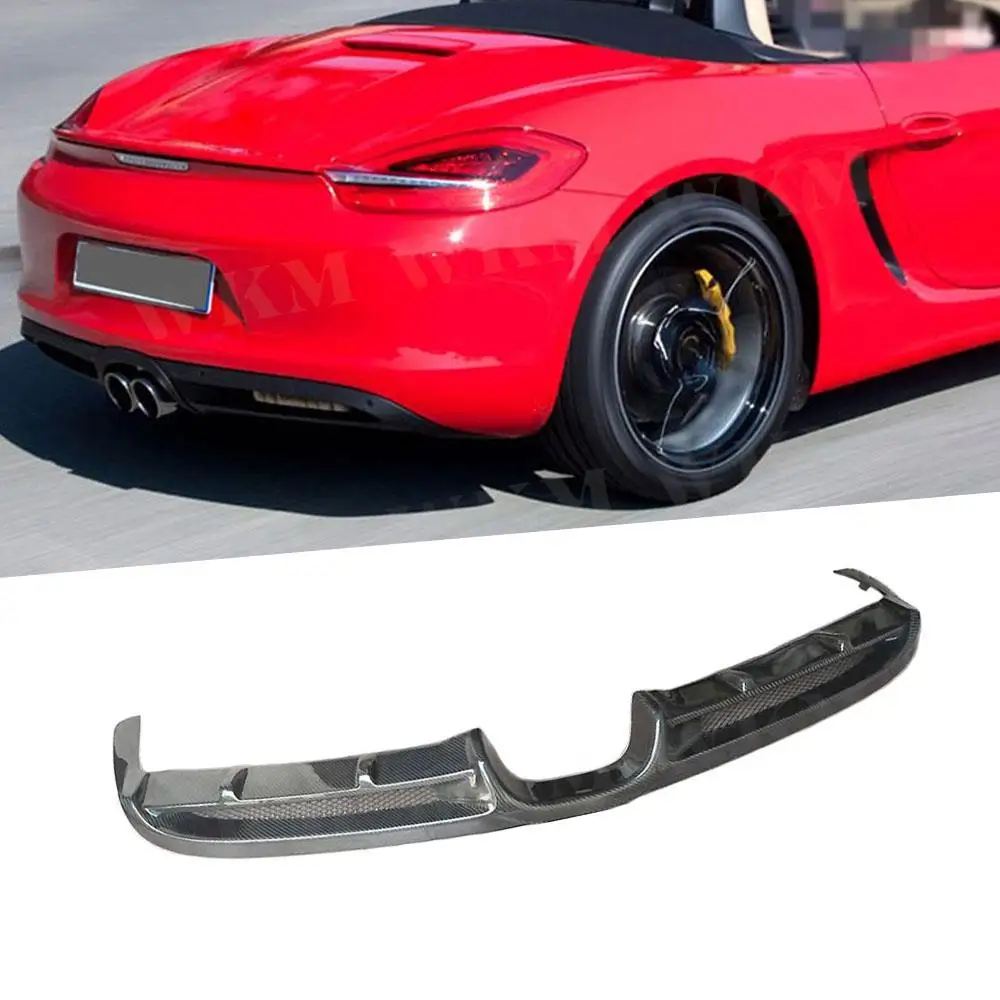 Real Carbon Fiber Rear Trunk Lip Splitters Bumper Diffuser Protector High Quality For Porsche Cayman 981 2013-2015 FRP Body Kit
Real Carbon Fiber Rear Trunk Lip Splitters Bumper Diffuser Protector High Quality For Porsche Cayman 981 2013-2015 FRP Body Kit