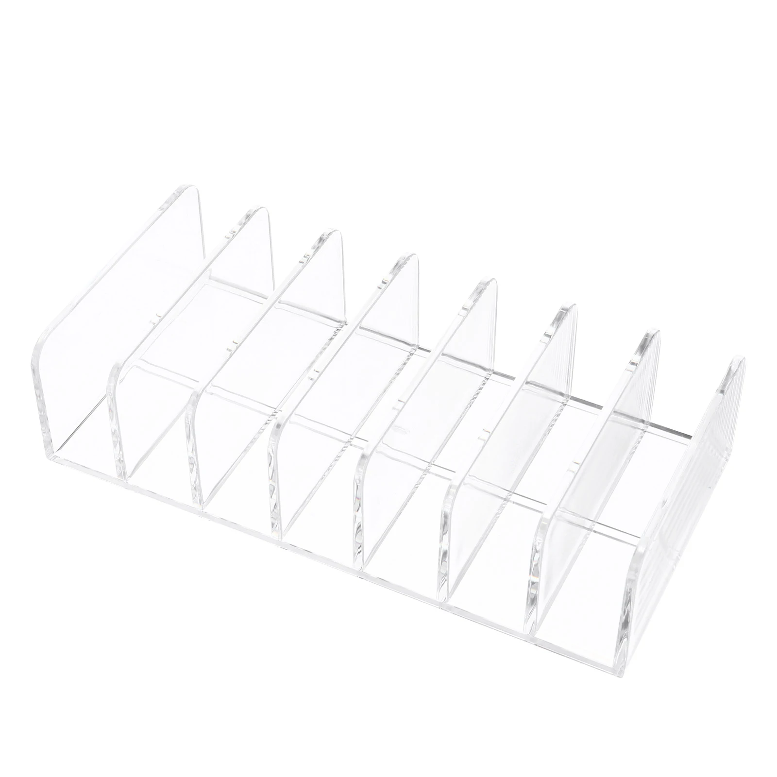 Clear Acrylic Rack Makeup Organizer Vertical Holder Pressed Divided Sections Storage Desk Tidy
Clear Acrylic Rack Makeup Organizer Vertical Holder Pressed Divided Sections Storage Desk Tidy