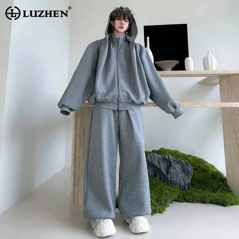 LUZHEN Two-piece 2025 Autumn Sets Streetwear Men's Stylish Original Baggy Wide Leg Solid Color Sweatpants Hoodies Clothes JY7249
LUZHEN Two-piece 2025 Autumn Sets Streetwear Men's Stylish Original Baggy Wide Leg Solid Color Sweatpants Hoodies Clothes JY7249