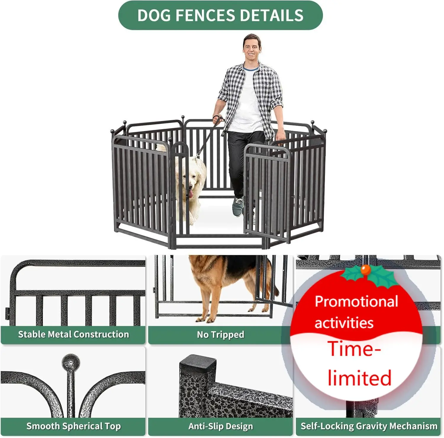 32 Inch Dog Playpen Outdoor, 8 Panels Puppy Playpen Heavy Duty Dog Play Pen Indoors, Rust Resistant Dog Pen for Large/Medium/Sma
32 Inch Dog Playpen Outdoor, 8 Panels Puppy Playpen Heavy Duty Dog Play Pen Indoors, Rust Resistant Dog Pen for Large/Medium/Sma