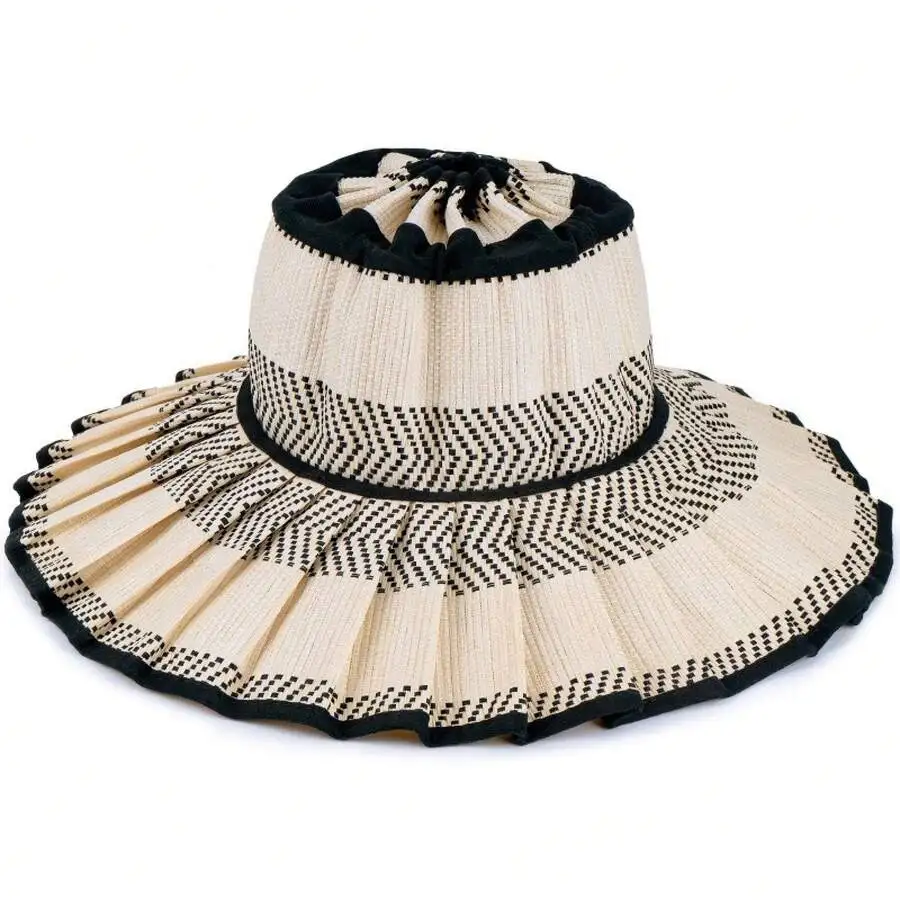Pleated Geometric Pattern Wide Brim Straw Sun Hat For Women
Pleated Geometric Pattern Wide Brim Straw Sun Hat For Women