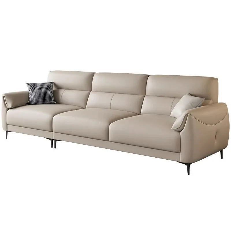 Italian minimalist leather sofa, solid wood apartment living room, small unit homestay, light luxury cowhide
Italian minimalist leather sofa, solid wood apartment living room, small unit homestay, light luxury cowhide