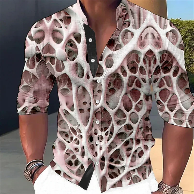 Men's shirt pattern shirt plus size street daily long sleeved V-neck buckle fashion designer casual, comfortable and breathable
Men's shirt pattern shirt plus size street daily long sleeved V-neck buckle fashion designer casual, comfortable and breathable