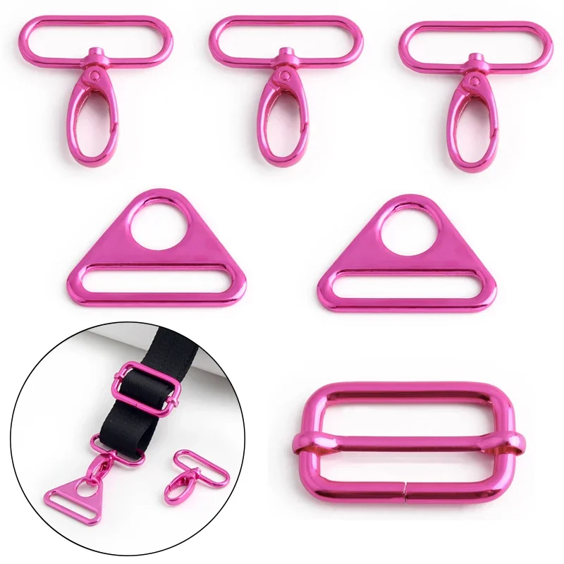 5PCS/1Set 1/2 inch triangle buckle, pull buckle, bag shoulder strap sewing accessories, dog collar key ring DIY handicrafts 
5PCS/1Set 1/2 inch triangle buckle, pull buckle, bag shoulder strap sewing accessories, dog collar key ring DIY handicrafts