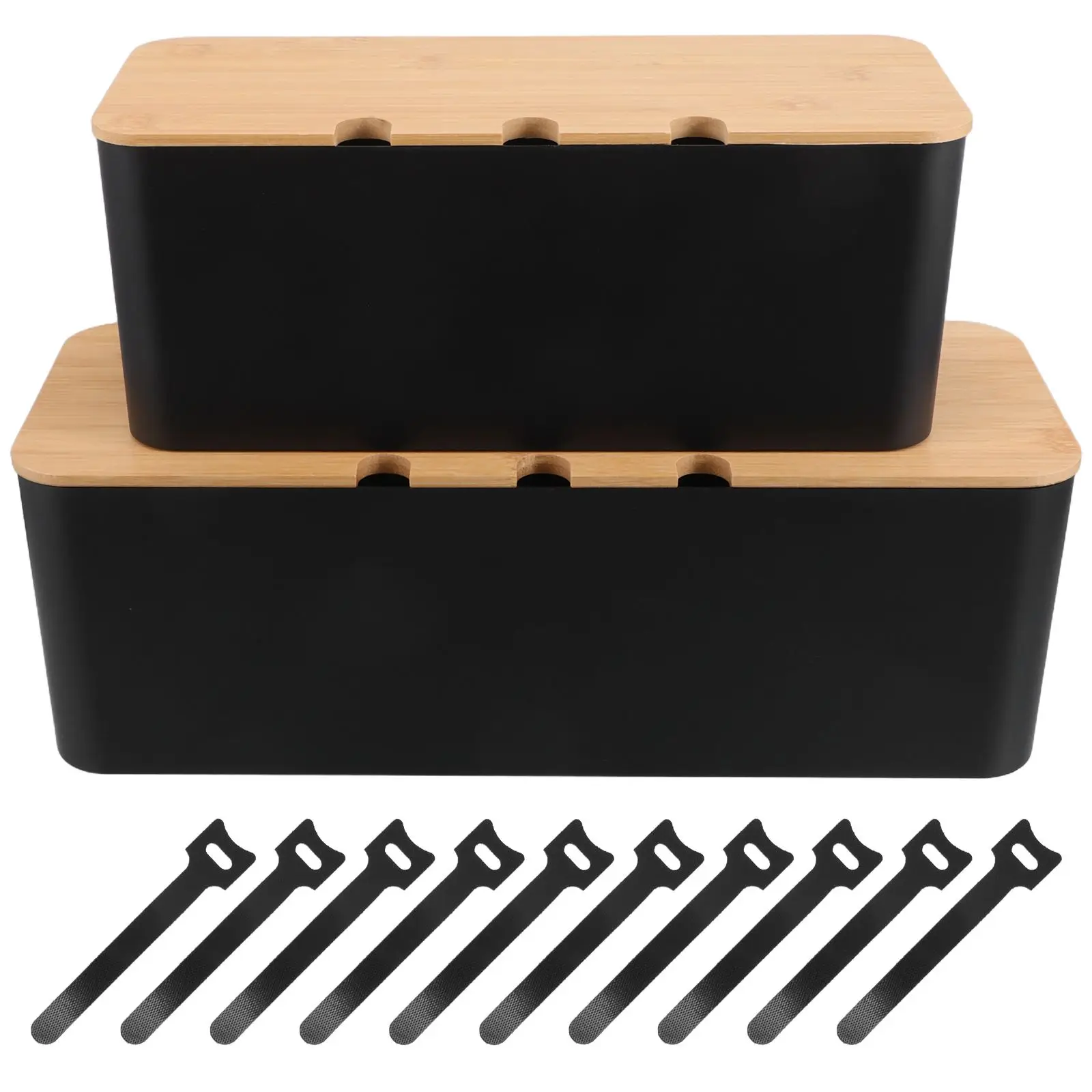 Cable Management Box Wood Lid Organizer Computer Wire Cord Organization Plastic for Desk
Cable Management Box Wood Lid Organizer Computer Wire Cord Organization Plastic for Desk