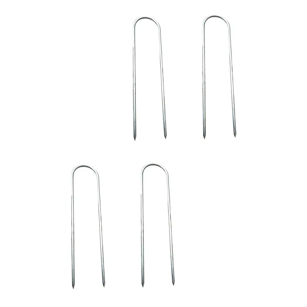 4pcs Durable U-shaped Camping Tent Stakes Practical Fixing Tool Steel Ground Nail for Outdoor Activities
4pcs Durable U-shaped Camping Tent Stakes Practical Fixing Tool Steel Ground Nail for Outdoor Activities