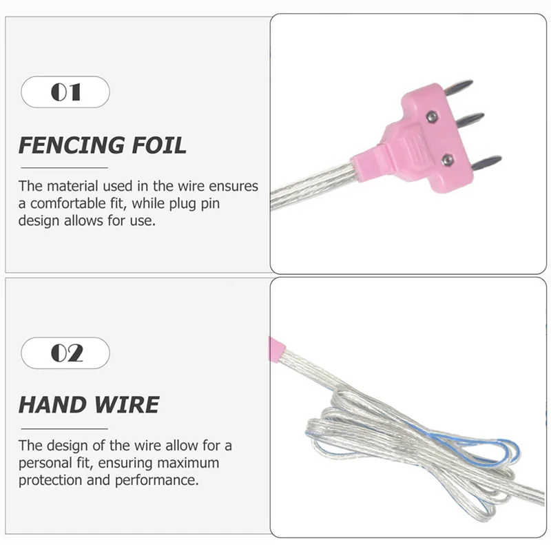 1 шт., шнур для тела для фольги, гибкая прочная проволока, необходимое спортивное оборудование для профессиональных и любителей фехторов-B60B 
1 шт., шнур для тела для фольги, гибкая прочная проволока, необходимое спортивное оборудование для профессиональных и любителей фехторов-B60B