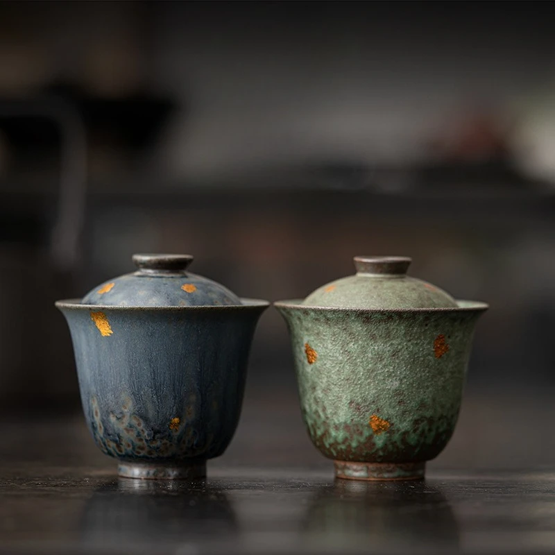 1Pc 130ML Japanese Antique Old Rock Mud Mo Hidden Cover Bowl KungFu Ercai Brewing Tea Bowl Retro Bronze Glaze Household Tea Bowl
1Pc 130ML Japanese Antique Old Rock Mud Mo Hidden Cover Bowl KungFu Ercai Brewing Tea Bowl Retro Bronze Glaze Household Tea Bowl